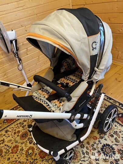 Коляска Gesslein F6 Air+, меховой конверт