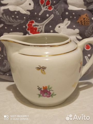 Молочник (сливочник ) фарфор Вербилки СССР