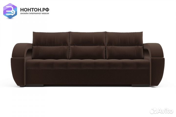 Диван еврокнижка Мартин коричневый