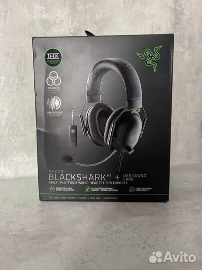 Игровые наушники razer blackshark v2 sound card