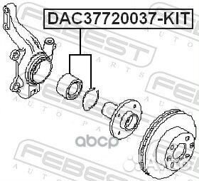 Подшипник ступицы renault clio/kangoo/logan 90