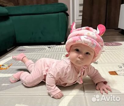 Шапка-шлем детская защитная противоударная новая