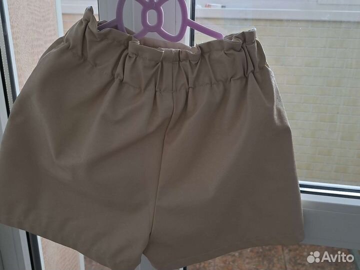 Шорты кожаные для девочки