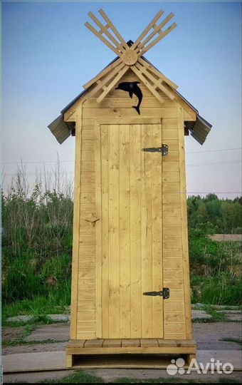 Уличный туалет деревянный кшк 091