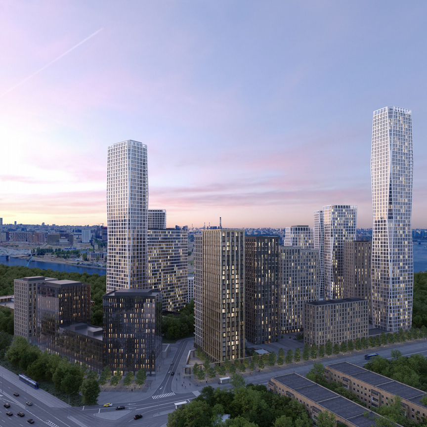 1-к. квартира, 53,8 м², 18/28 эт.