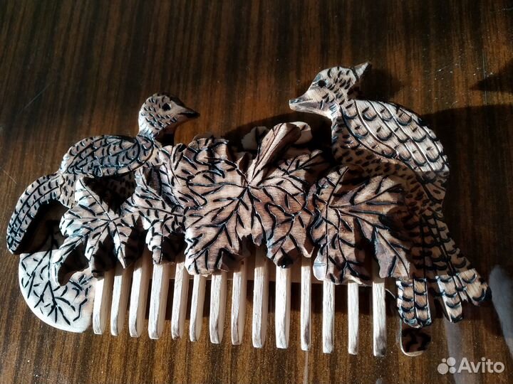 Гребень для волос деревянный