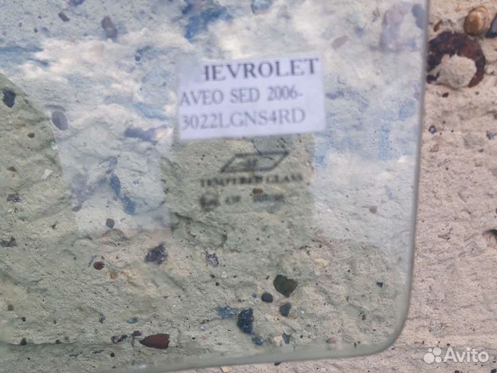 Стекло заднее левое на Chevrolet Aveo
