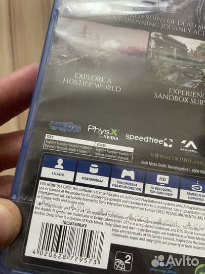 Metro Исход / Exodus (Новый) Ps4