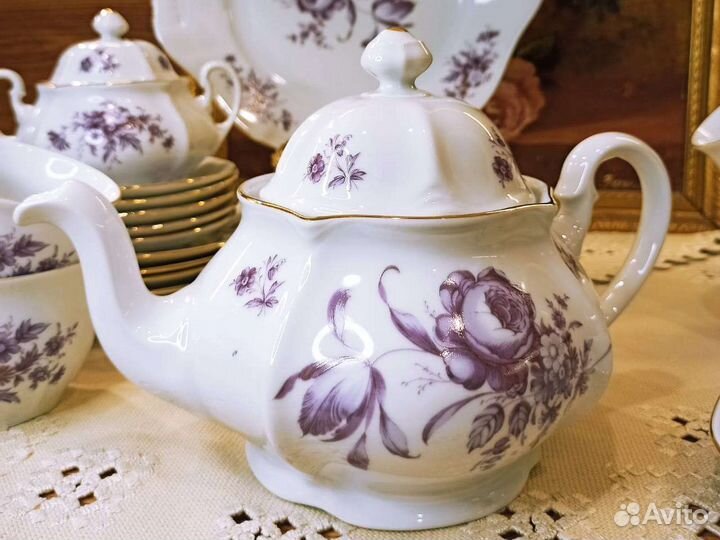 Сервиз чайный фарфор 6 персон Bohemia Чехословакия