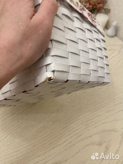 Корзина интерьерная плетеная