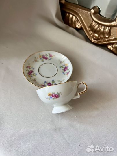 Кофейная пара мокко фарфор винтаж Германия