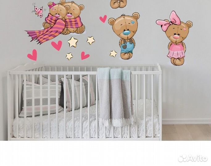 Наклейки декоративные Медвежата