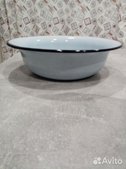 Эмалированный таз