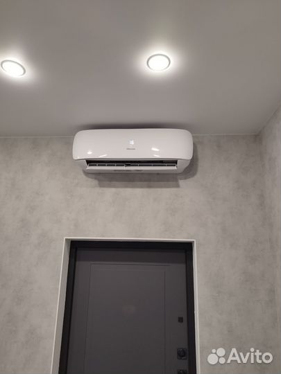 Установка кондиционеров, закладка трассы