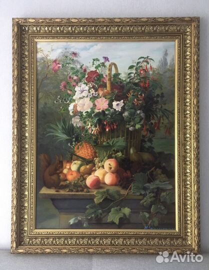 Картина маслом Голландский натюрморт + багет 60х80