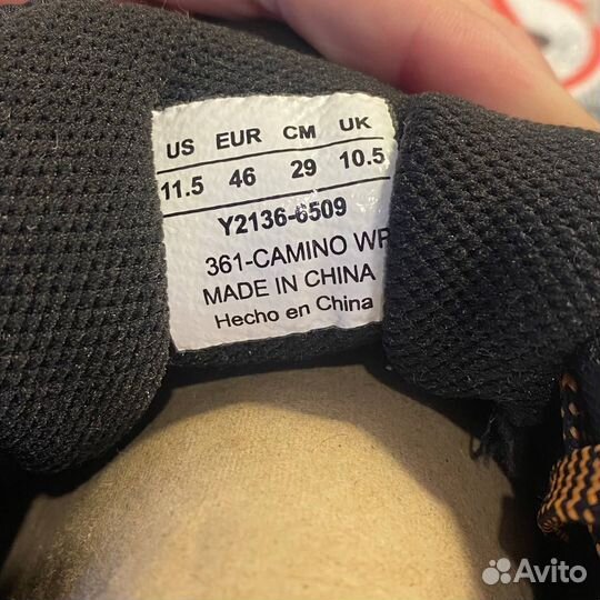 Кроссовки 361 Camino Wp синий/черный,46