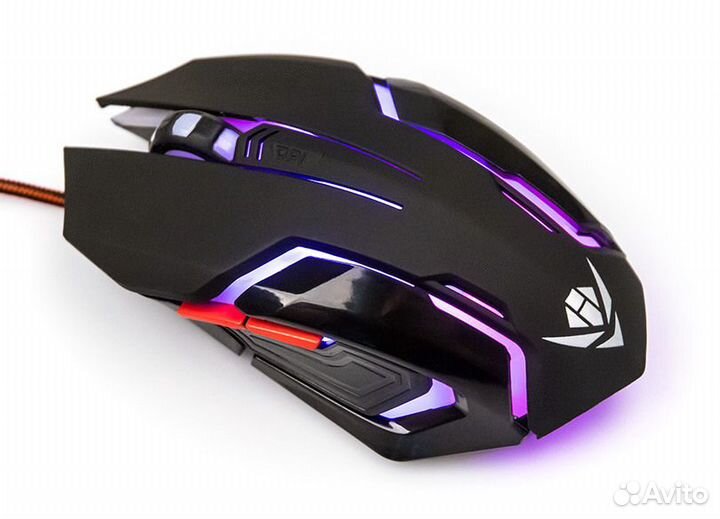 Мышь MOG-20U Nakatomi Gaming игровая, 6 кн.7-ми цв