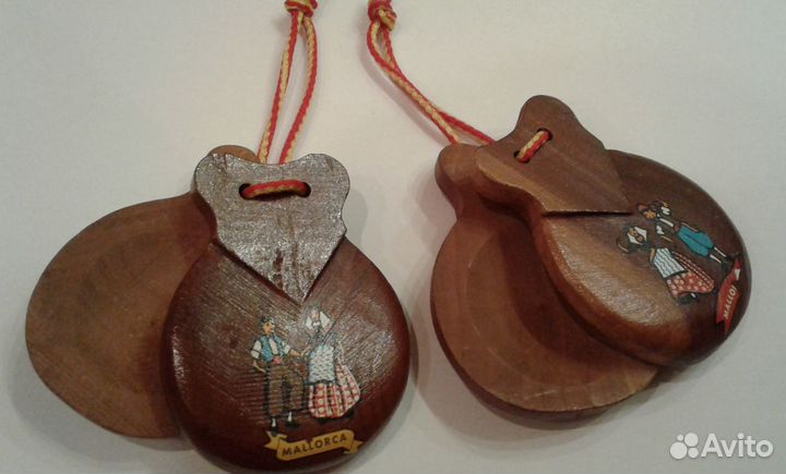 Новые кастаньеты деревянные Испания оригинал
