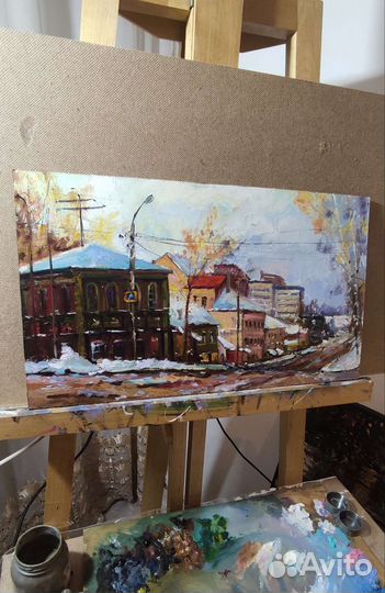Картина маслом пейзаж Самара