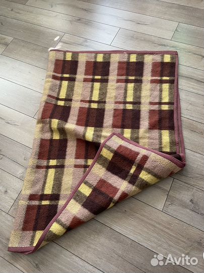 Плед шерстяной бу