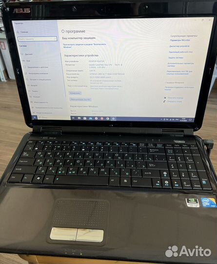 Ноутбук Asus k50i 15,5