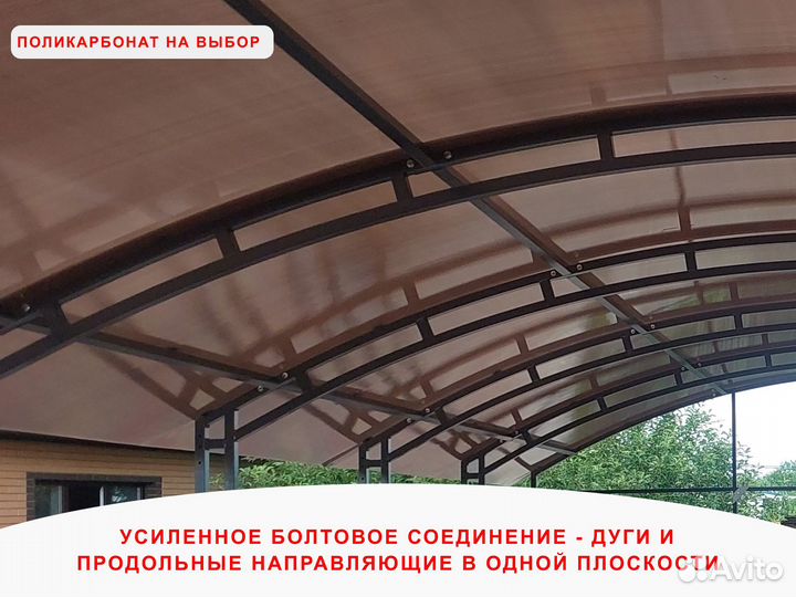 Навесы для автомобиля из поликарбоната