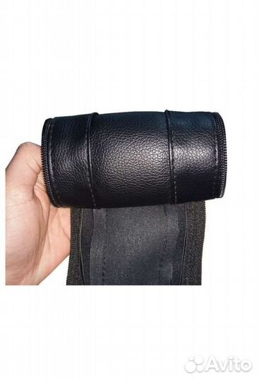 Кожаный чехол на ручку или бампер коляски