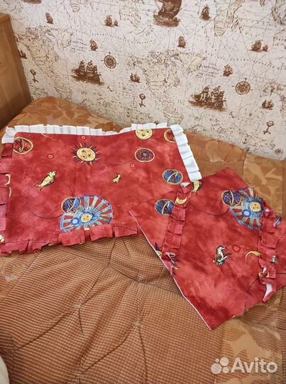 Комплект штор и покрывало для детской