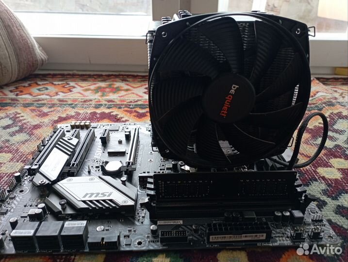 Материнская плата + проц + кулер