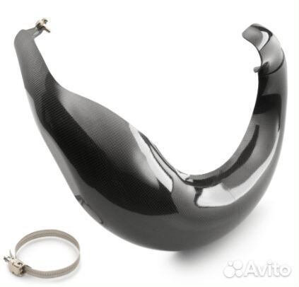 Защита резонатора карбоновая KTM EXC TPI 250/300