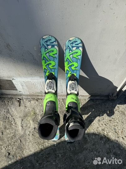 Горные лыжи детские 76 K2, с ботинками