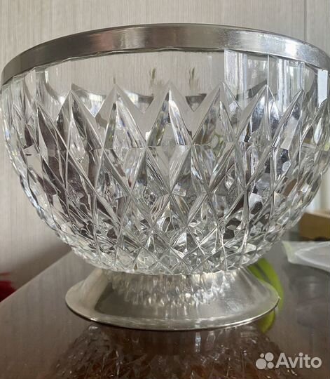 Салатница хрустальная СССР