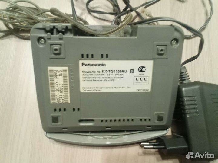 Телефонный аппарат Panasonic, провода, розетки