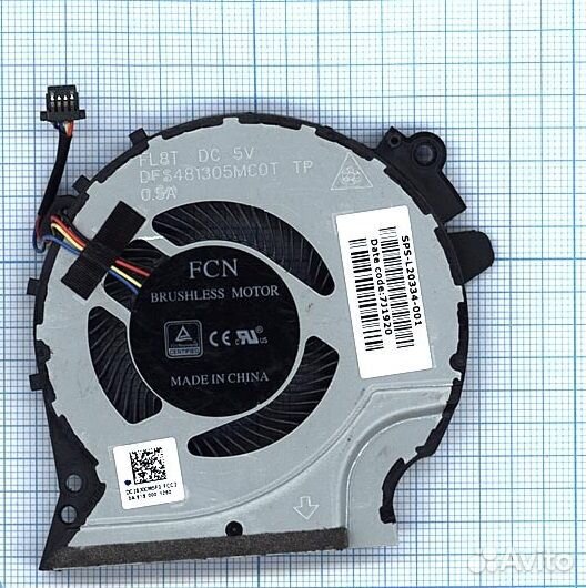 Вентилятор для ноутбука HP Pavilion 15-CX GPU