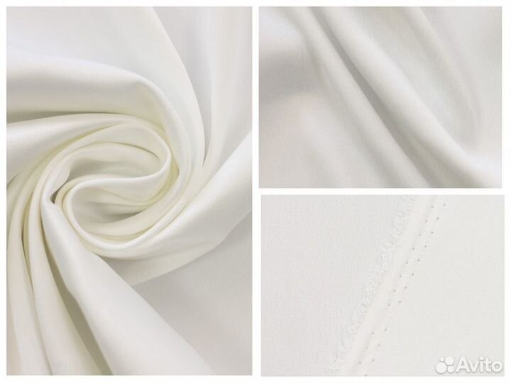 Ткань Русский атлас-стрейч однотонный