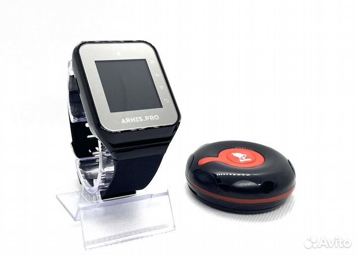 Кнопка вызова официанта персонала Классик и часы