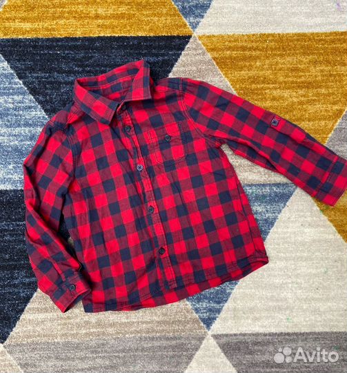 Рубашка zara hm на мальчика 86/92