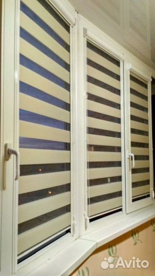 Рулонные шторы день ночь зебра N857K-J68957