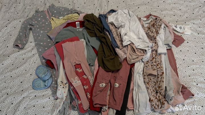 Вещи на девочку 74-86 пакетом