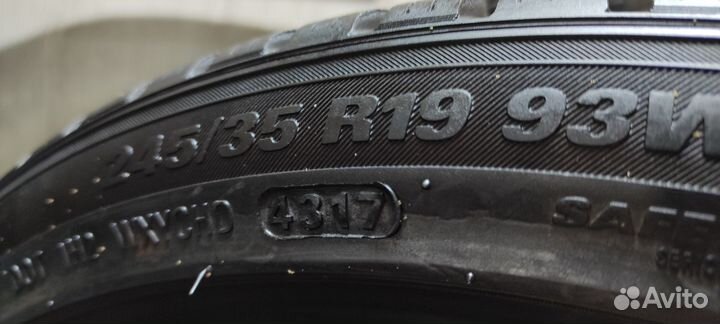 Kumho WinterCraft WP71 245/35 R19 и 275/30 R19