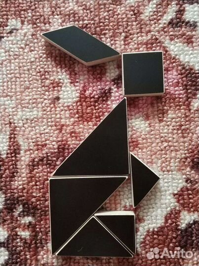 Развивающая игрушка Танграм, из дерева, квадрат 7