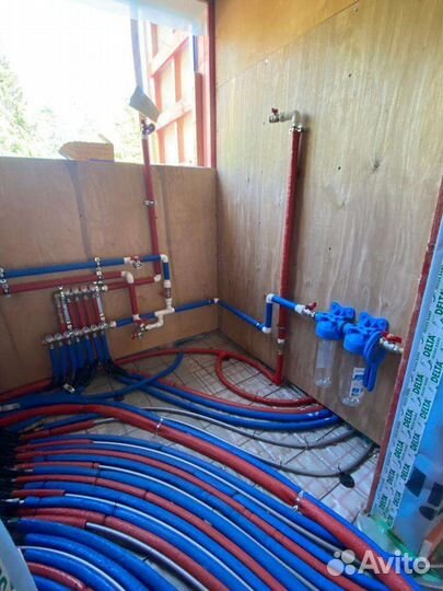 Монтаж водяного теплого пола, отопление котельные