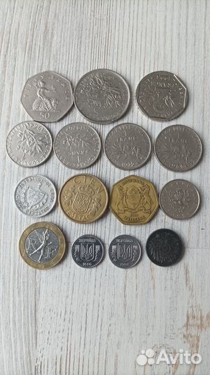 Разные монеты Европы и мира