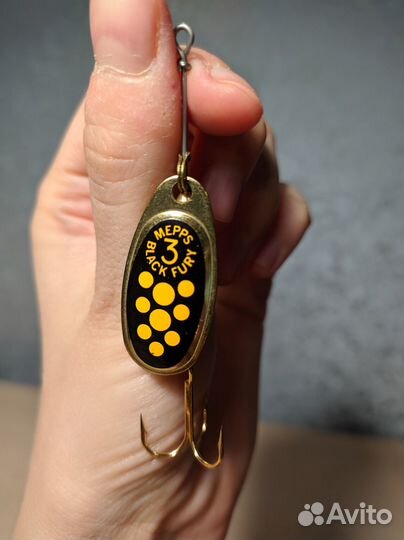 Блесна для рыбалки вращающаяся Mepps black fury 3