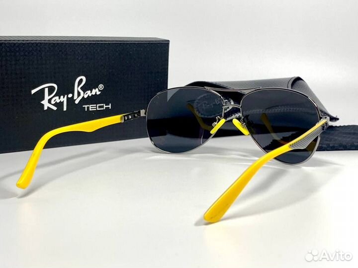 Очки Ray Ban Aviator желтые