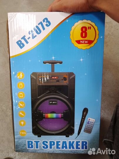 Блютуз колонка с караоке