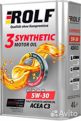 Rolf 3-Synthetic 5W30 C3 синт 4л 322618 rolf