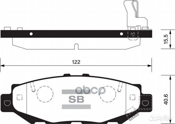 Колодки тормозные дисковые, задние SP1432 Sangs