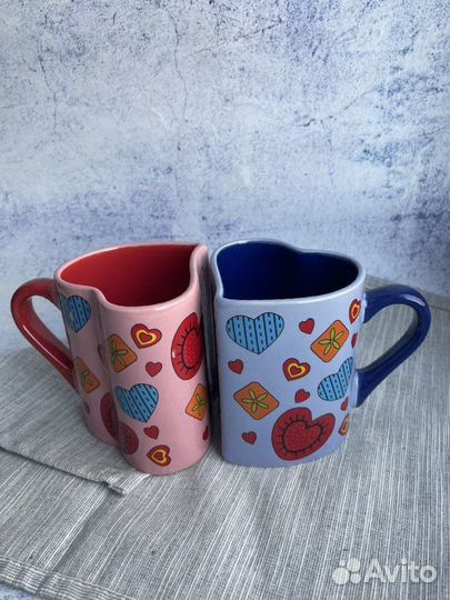 Комплект кружек для влюбленной пары