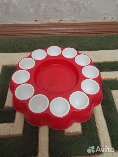 Блюдо пасхальное под кулич и яйца